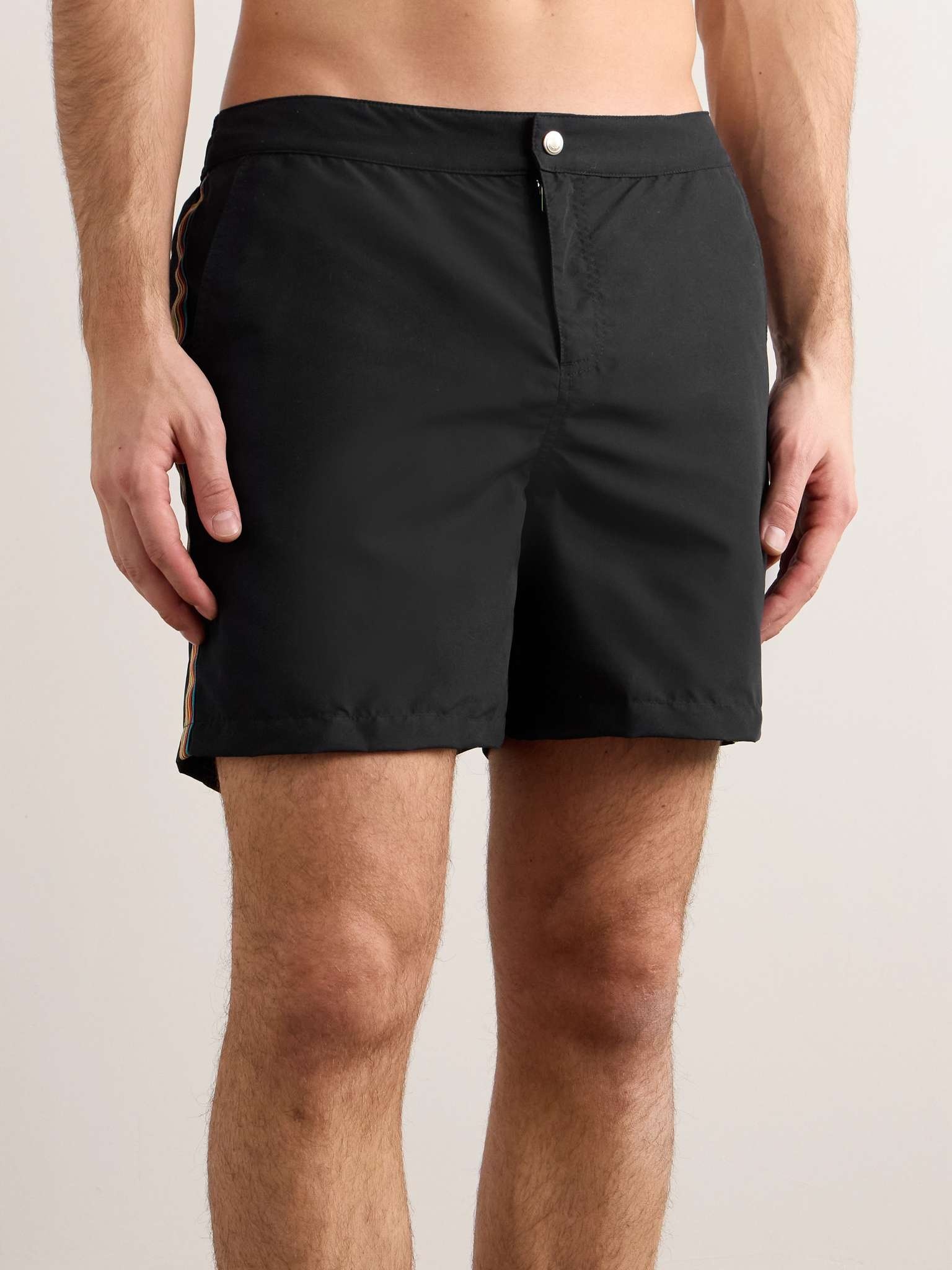 Slim-Fit Mid-Length Striped Recycled Swim Shorts - 2