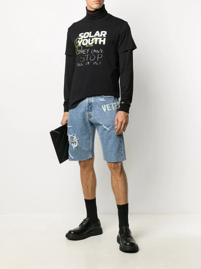 MSGM plain long sleeve T-shirt  outlook