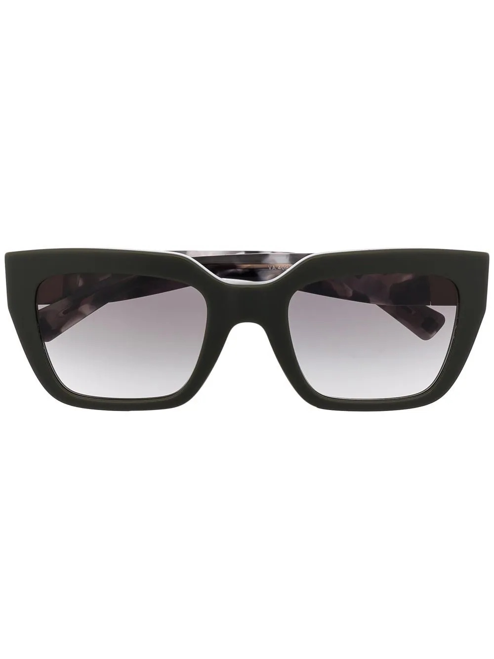 tortoiseshell-effect square-frame sunglasses - 1