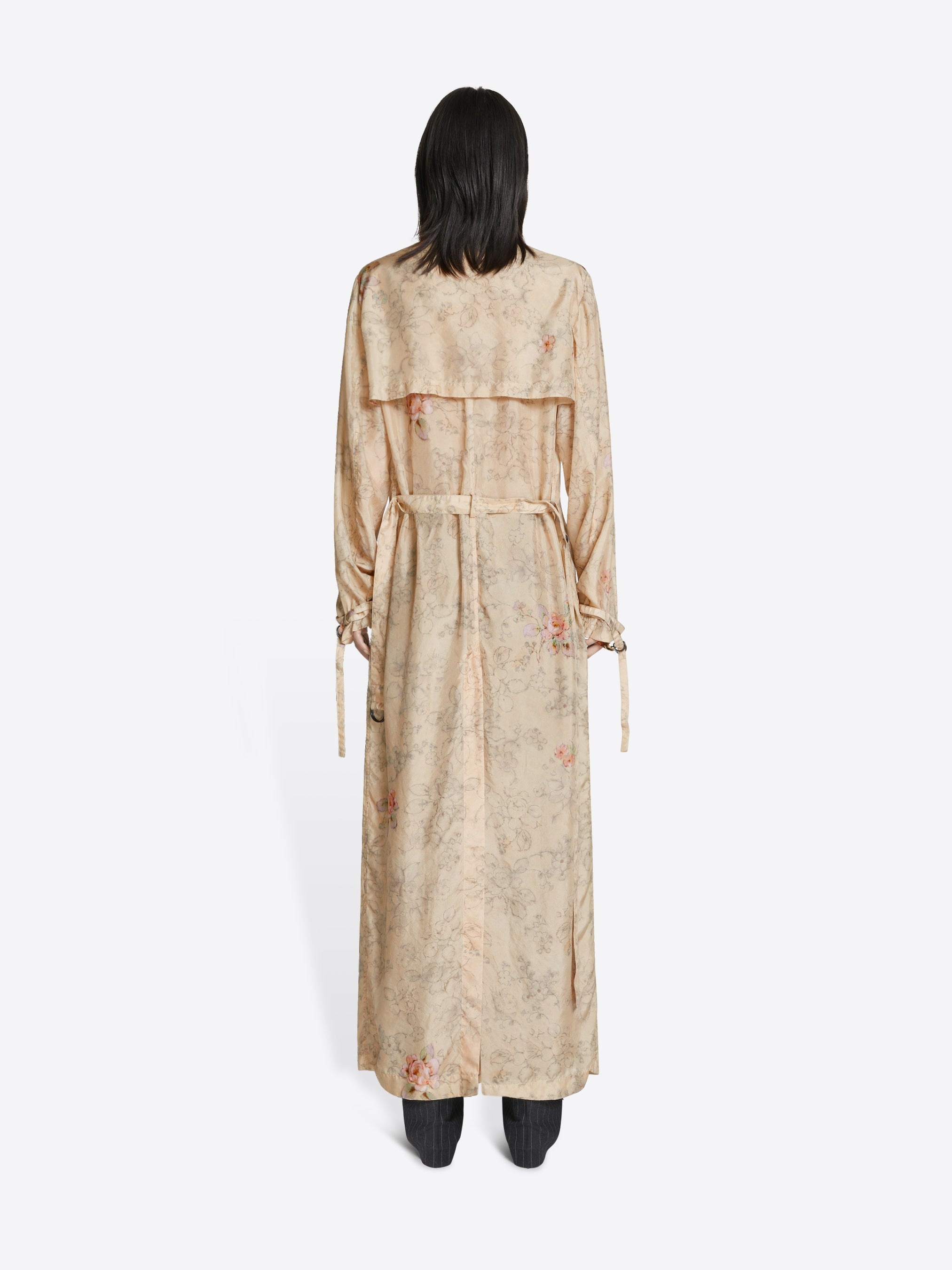 SILK TRENCH COAT - 4