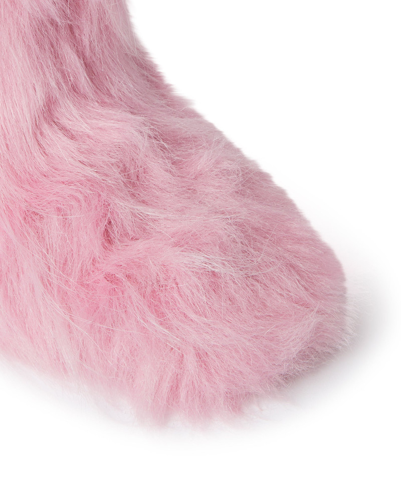 Faux fur ankle boots 4