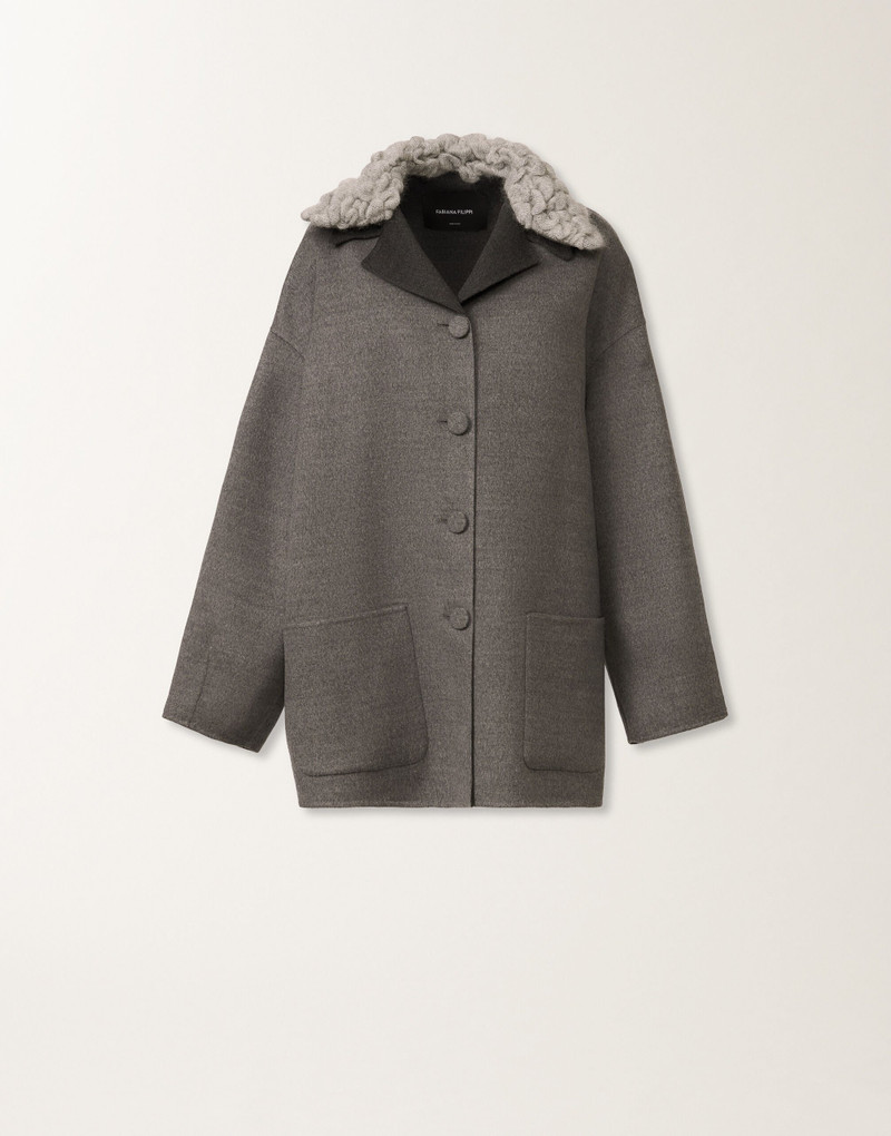 Double wool pea coat 1