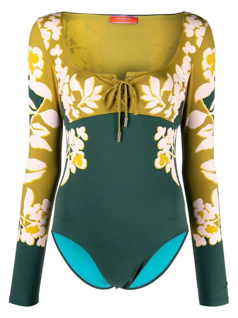 Sunset printed swimsuit 1