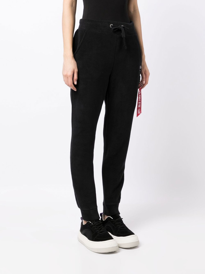 drawstring-waist slim track pants 3