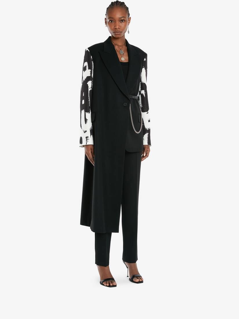 Barathea Cigarette Trousers in Black - 3