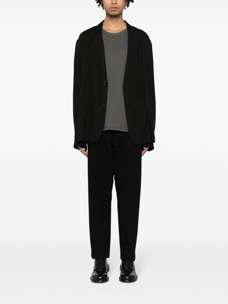 Yohji Yamamoto straight-leg cotton trousers outlook