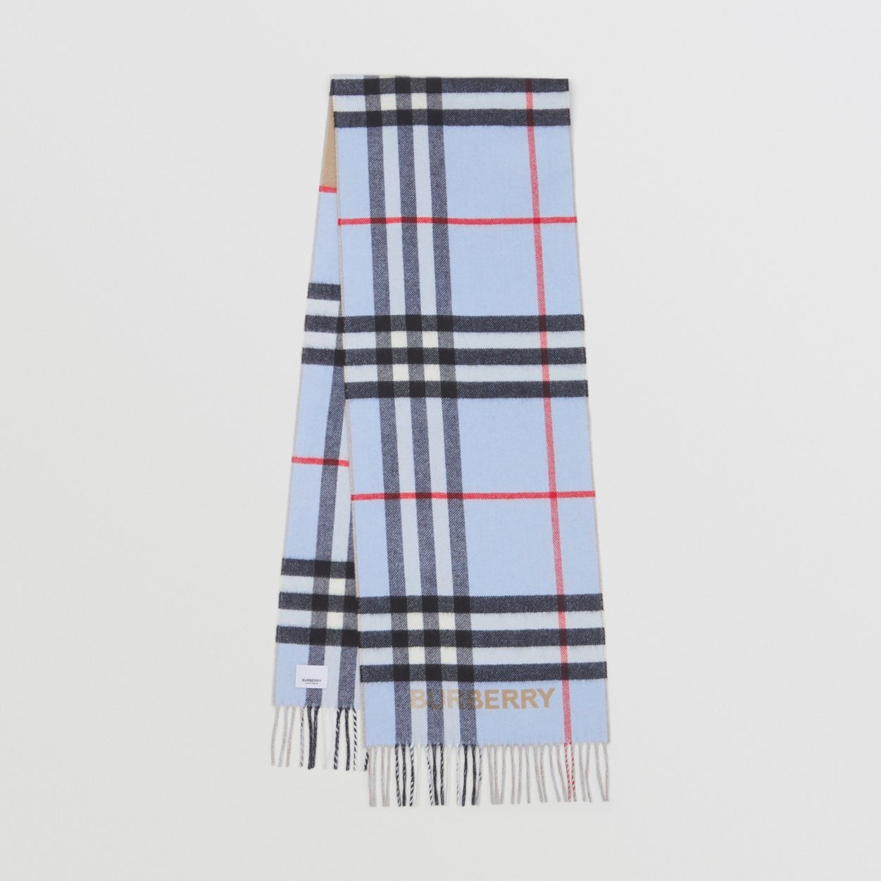【BURBERRY】Reversible Contrast Check Cashmere Scarf CEFAA55E-F897-4D31-AF76-