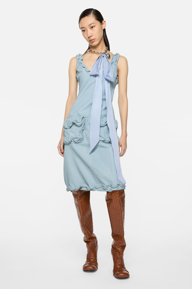 Acne Studios Leather dress - Pale blue outlook