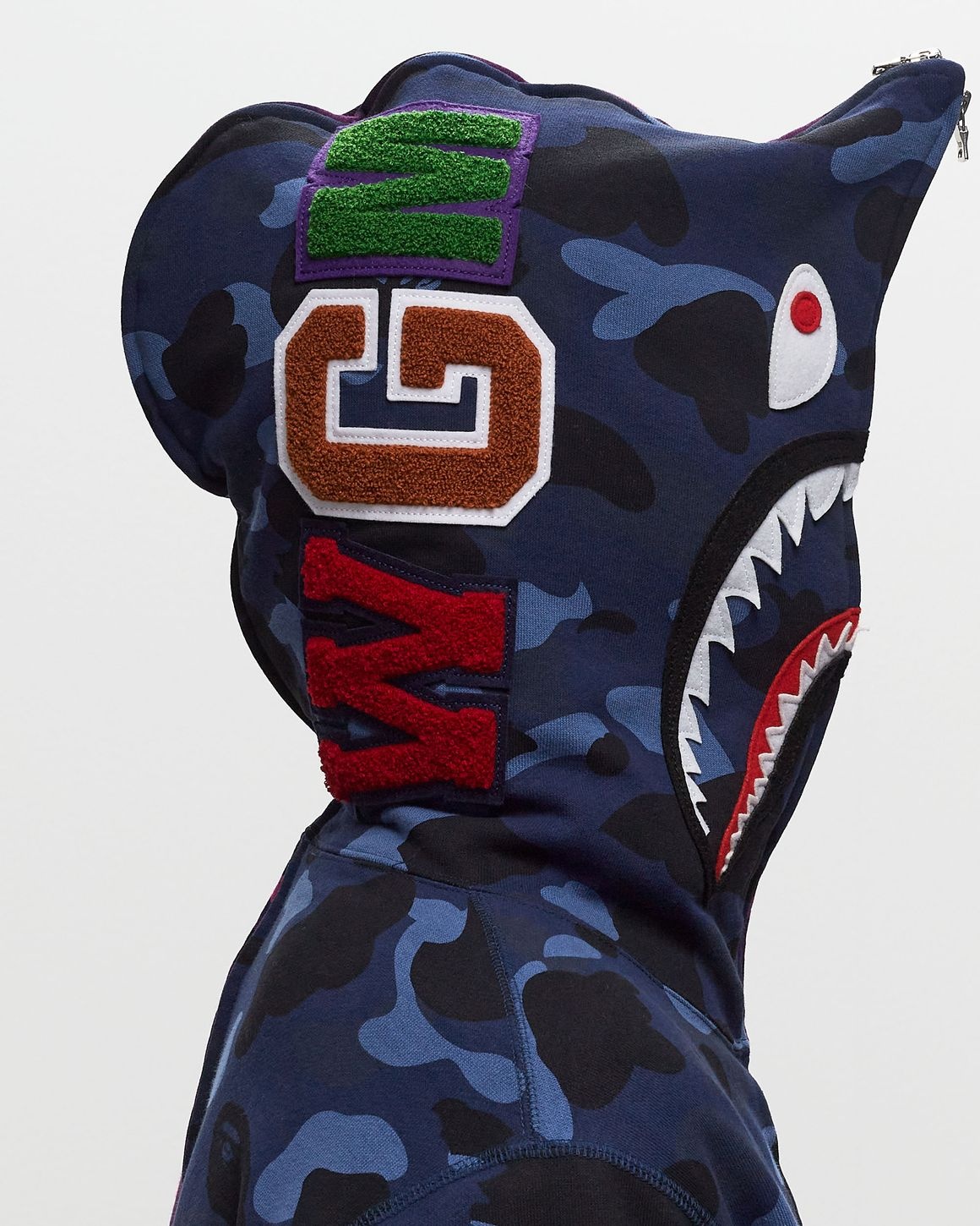 COLOR CAMO SEPARATE SHARK FZ HOODIE - 6