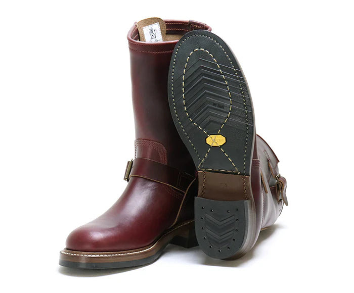 LK-003 Wabash Engineer Boots Horween CXL Burgundy - 2