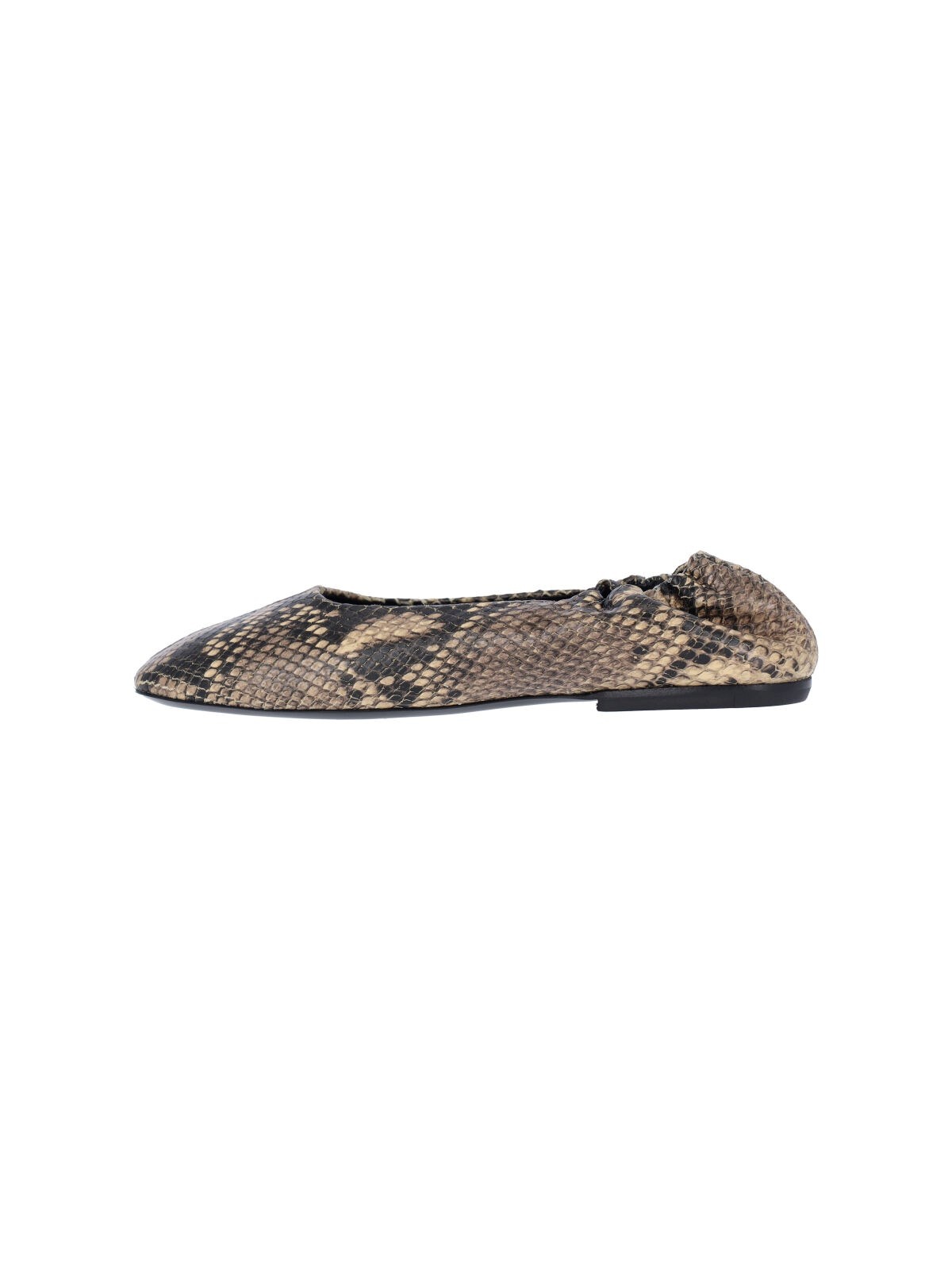 LEATHER BALLET FLATS - 3