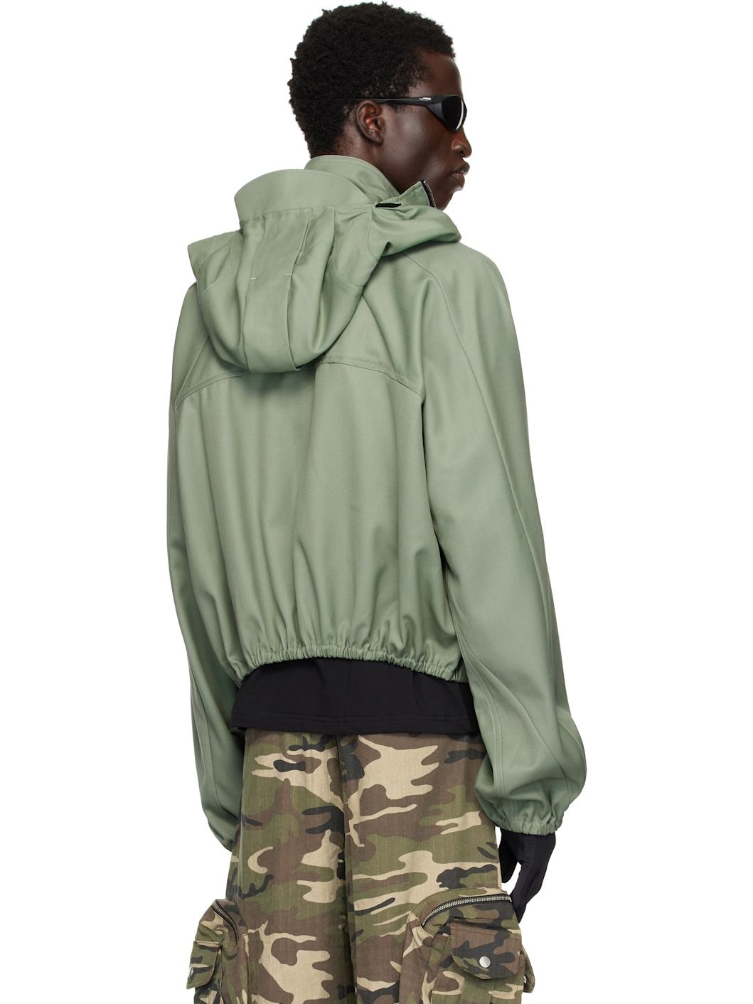 ジャケット・アウター fffpostalservice hooded paracute bomber Hooded Parachute Bomber with Detachable Hood in Black – SVRN