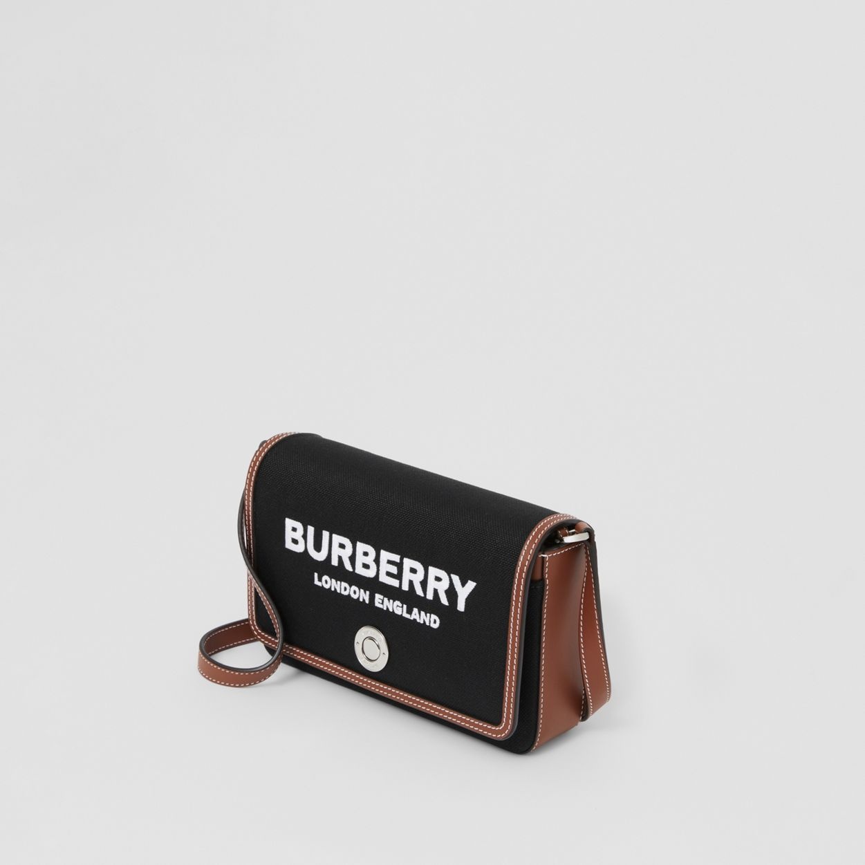 Technical Cotton and Leather Penny Bag - 5