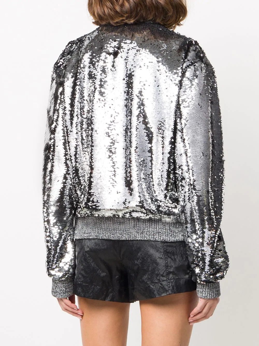 sequinned bomber jacket - 4