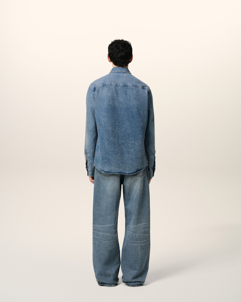 BLUE DENIM BUTTON-DOWN AMI DE COEUR SHIRT 5