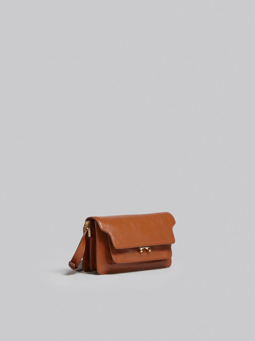 TRUNK SOFT BAG E/W IN BROWN LEATHER - 5