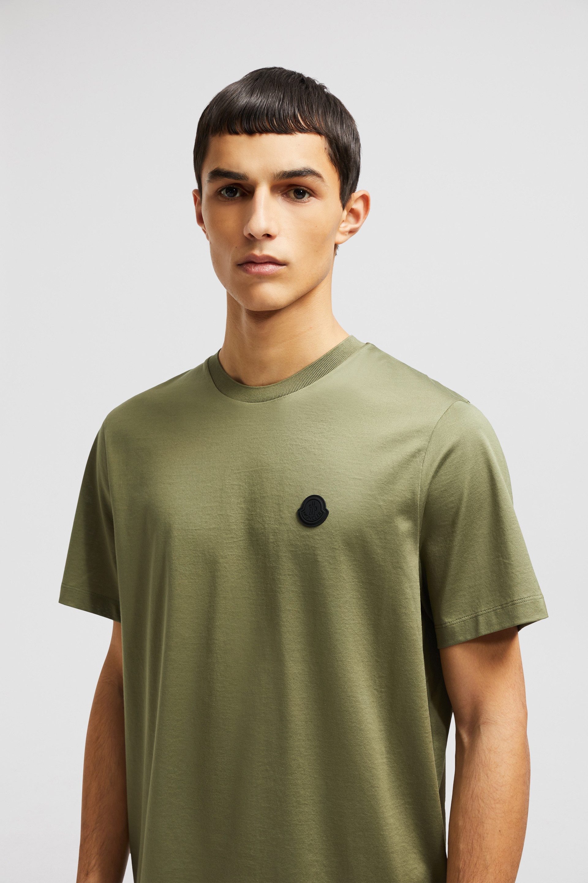 Vertical Back Logo Cotton T-Shirt - 4