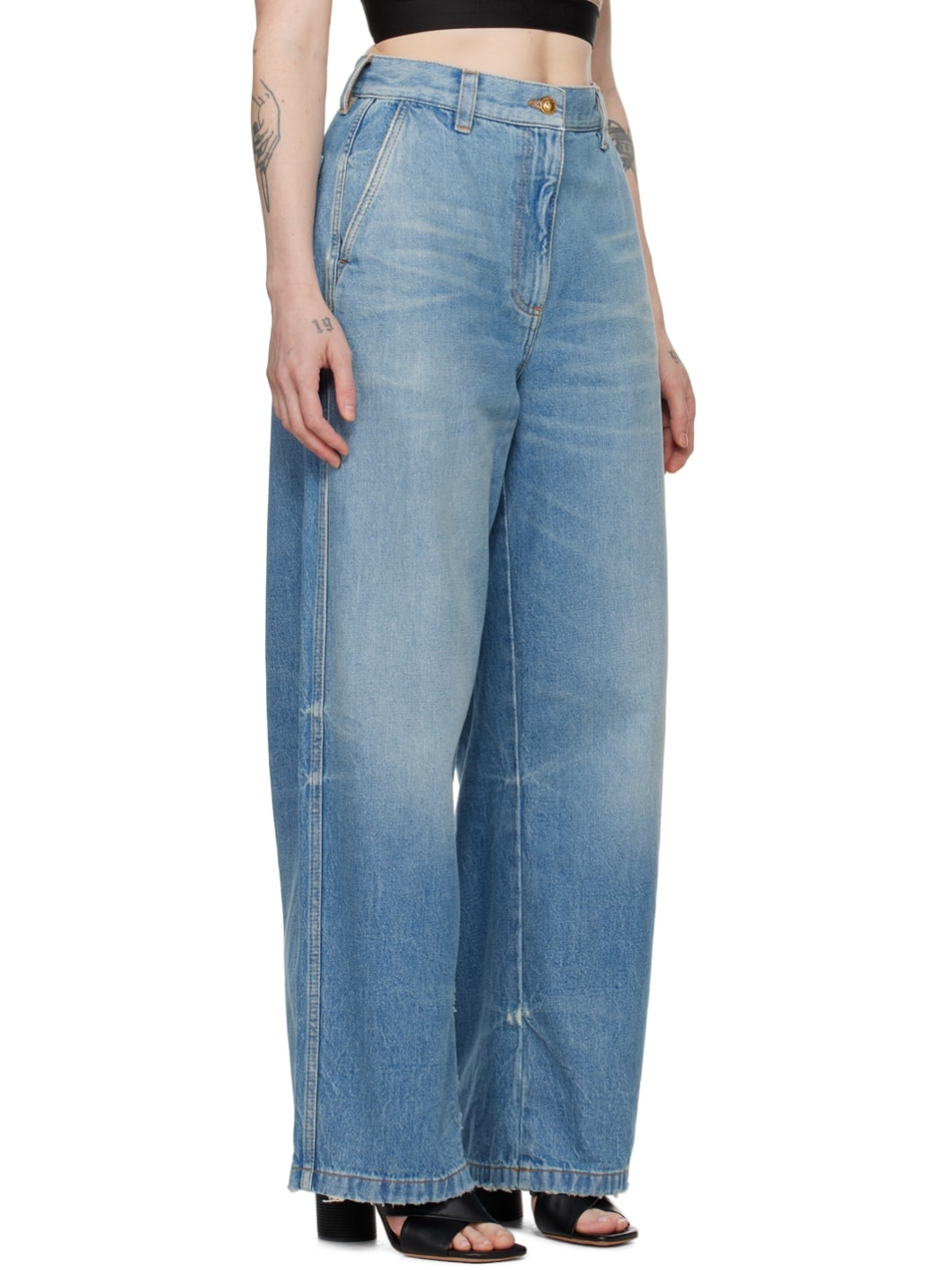 Blue Faded Jeans - 2