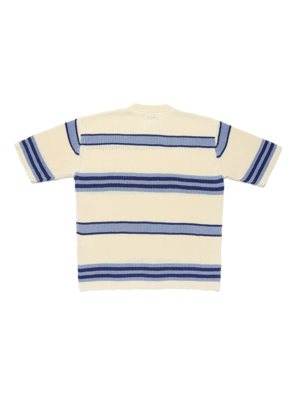 striped crewneck knit T-shirt - 2