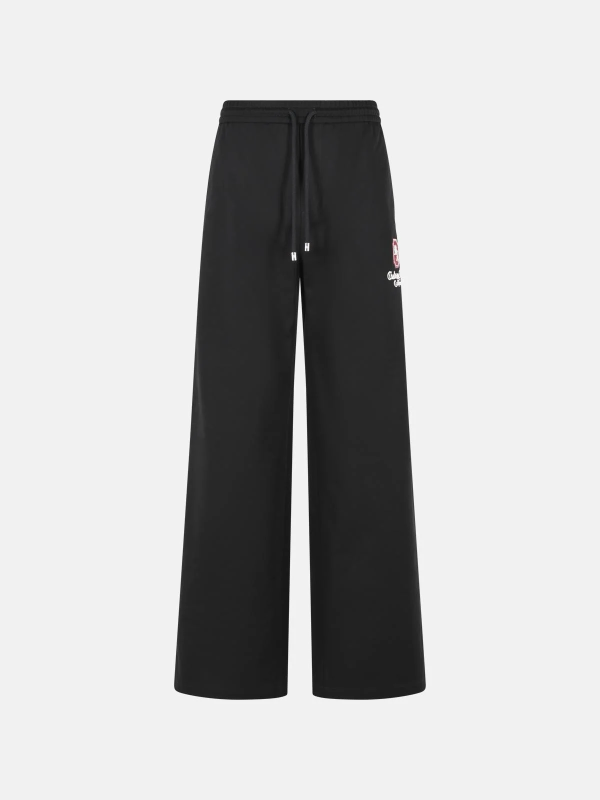 BLACK COTTON TROUSERS - 1