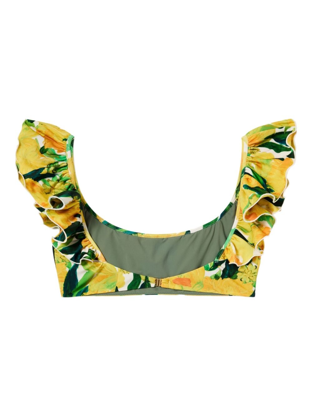 ruffled floral bikini top - 5