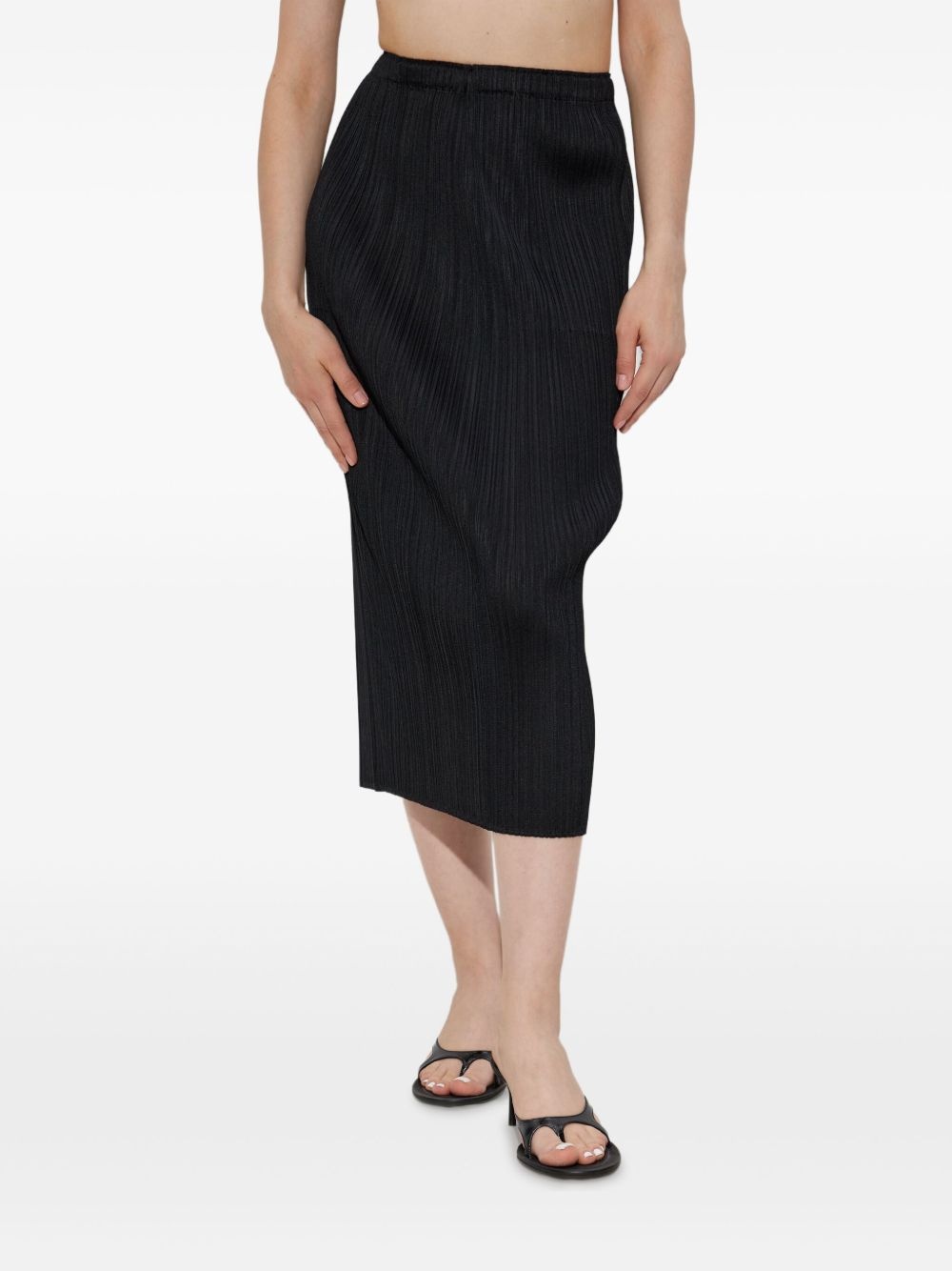 pleated midi skirt - 3