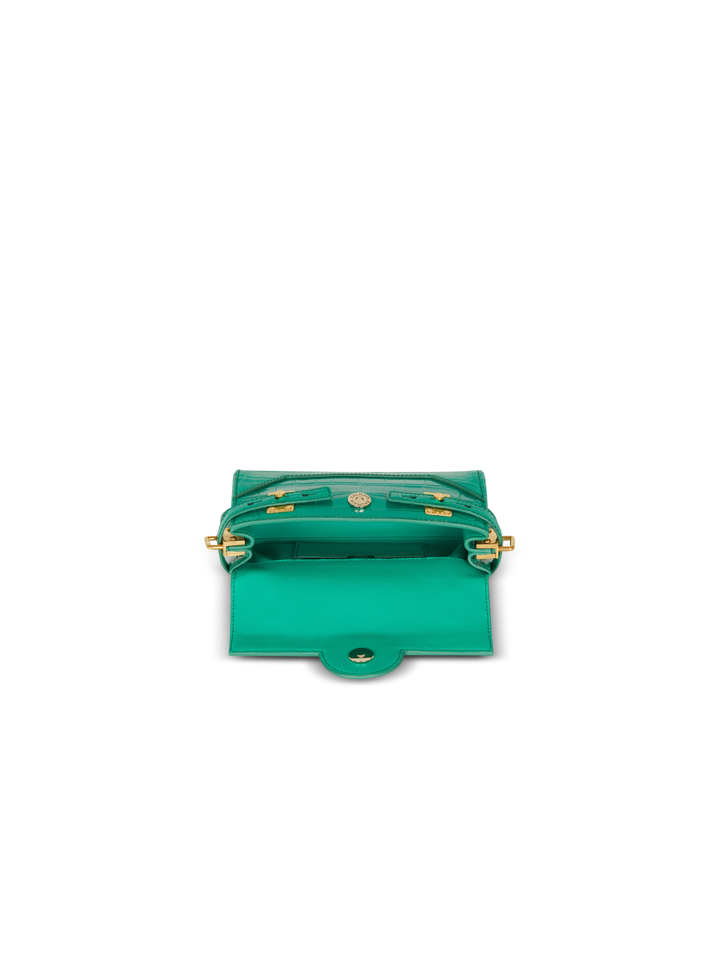 B-Buzz 19 bag in crocodile-print leather - 6