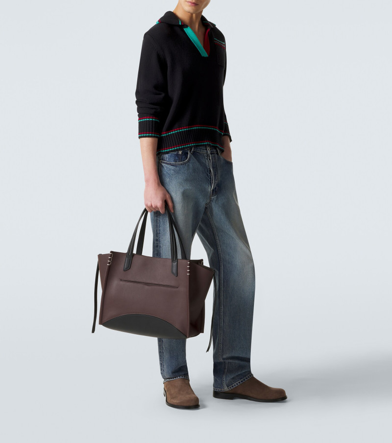 JW Anderson Loafer Cabas leather tote bag outlook