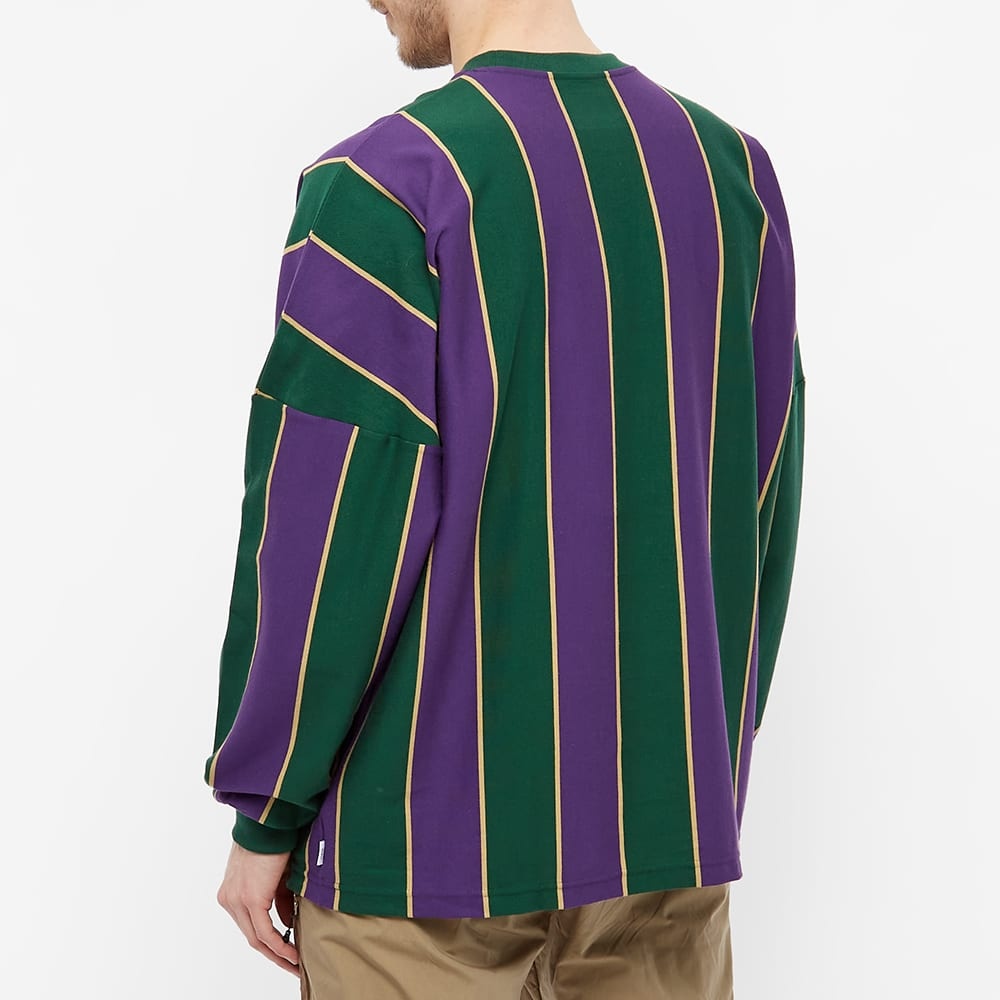 WTAPS Long Sleeve Peace Virtical Stripe Tee - 4