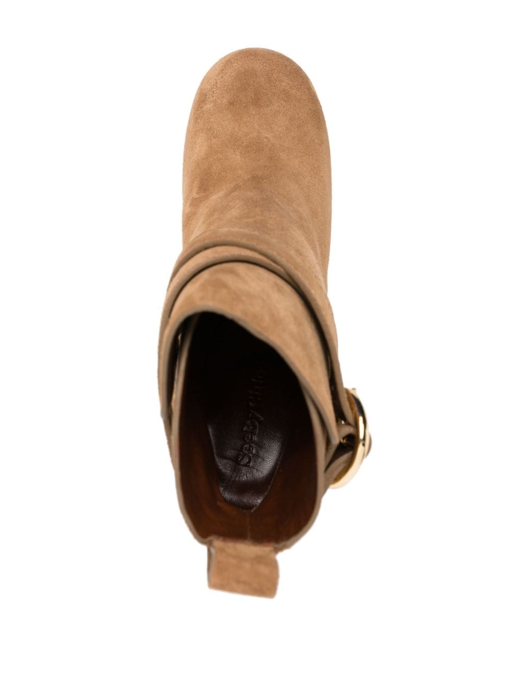 Lyna 97mm suede platform boots - 4