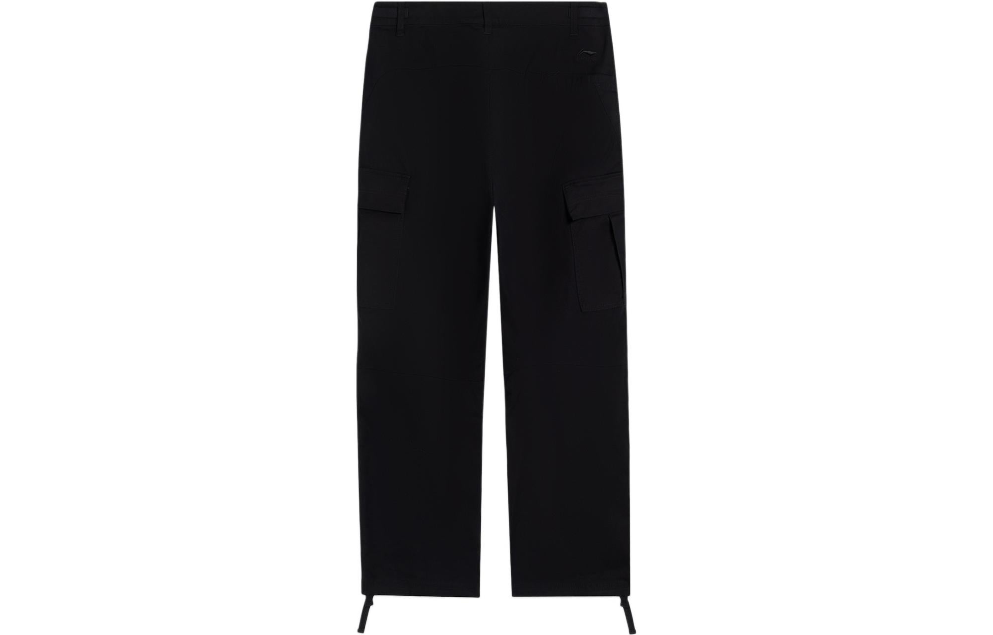 Li-Ning Skateboarding Graphic Straight Cargo Pants 'Black' AKXS801-3 - 2