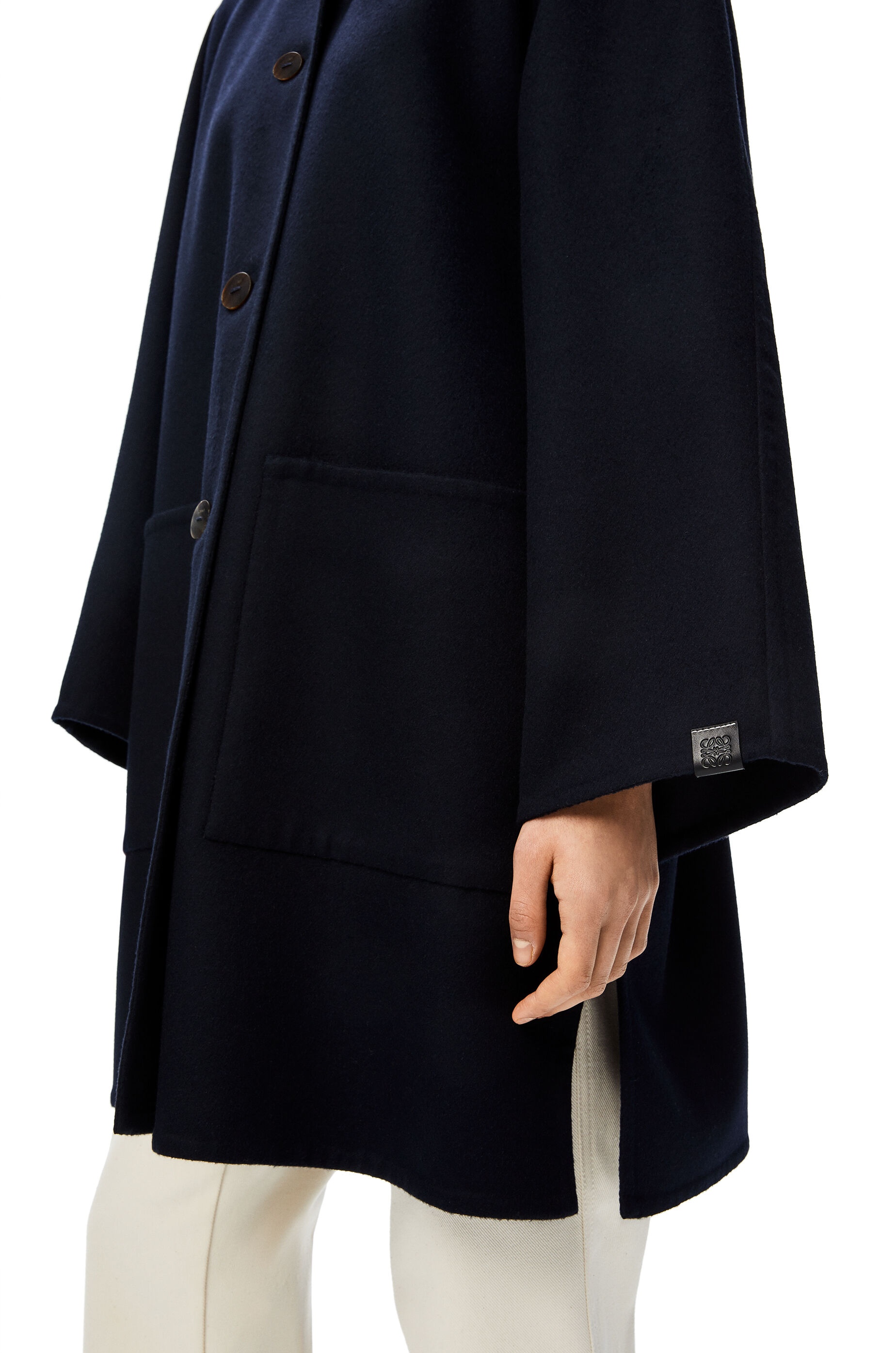 Hooded coat in wool and cashmere - 5