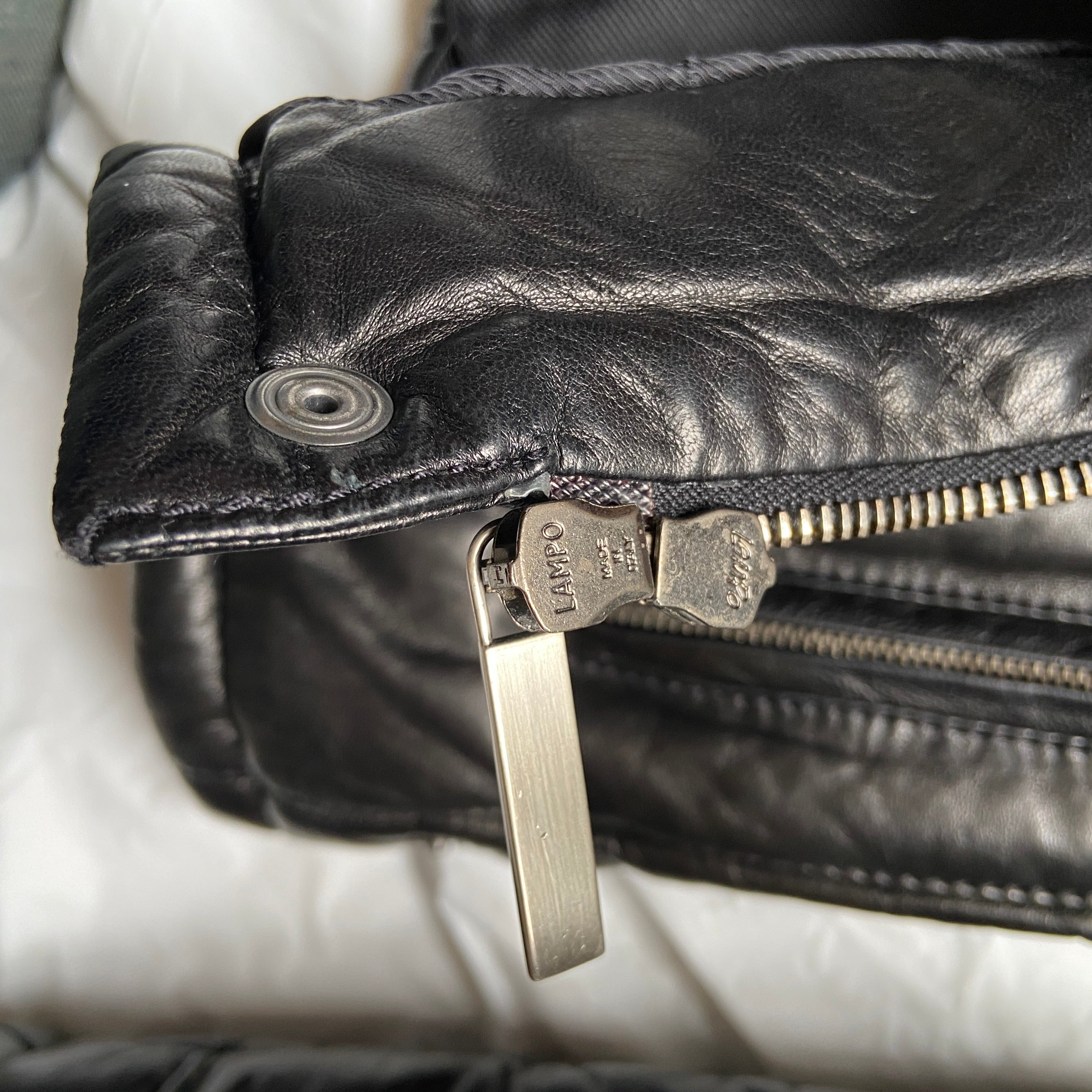 Gucci Fall 1998 Tom Ford Lambskin Leather Quilted Down Puffer Jacket 38 - 18