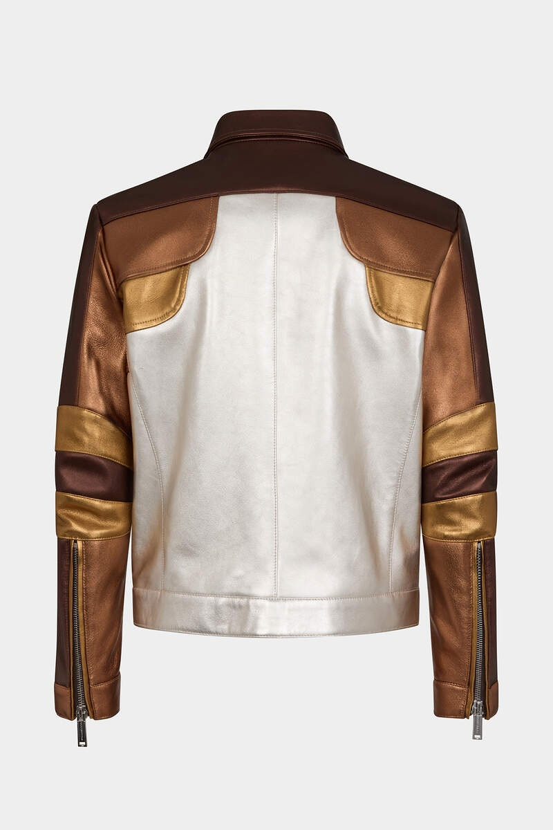 DSQUARED2 PORNSTAR LEATHER JACKET outlook