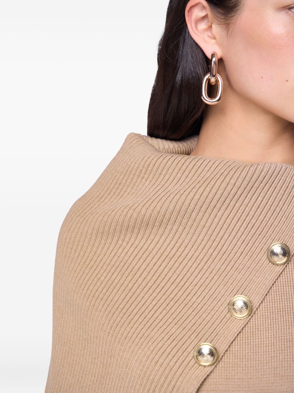 asymmetric ribbed sweater - 5
