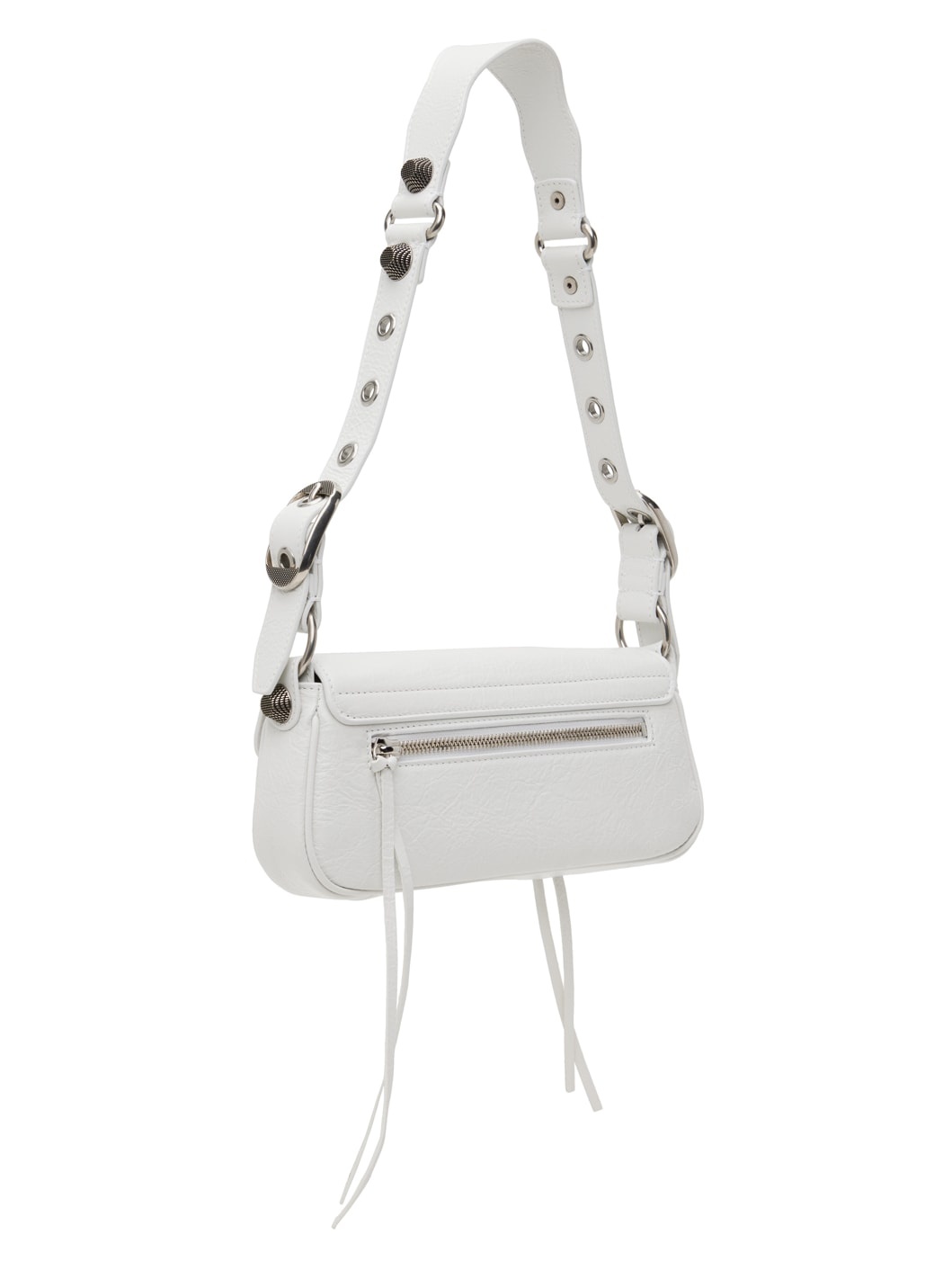 [バレンシアガ]Le Cagole XS Sling Bag White BALENCIAGA White 'Le Cagole XS Sling' Bag | ssense | REVERSIBLE