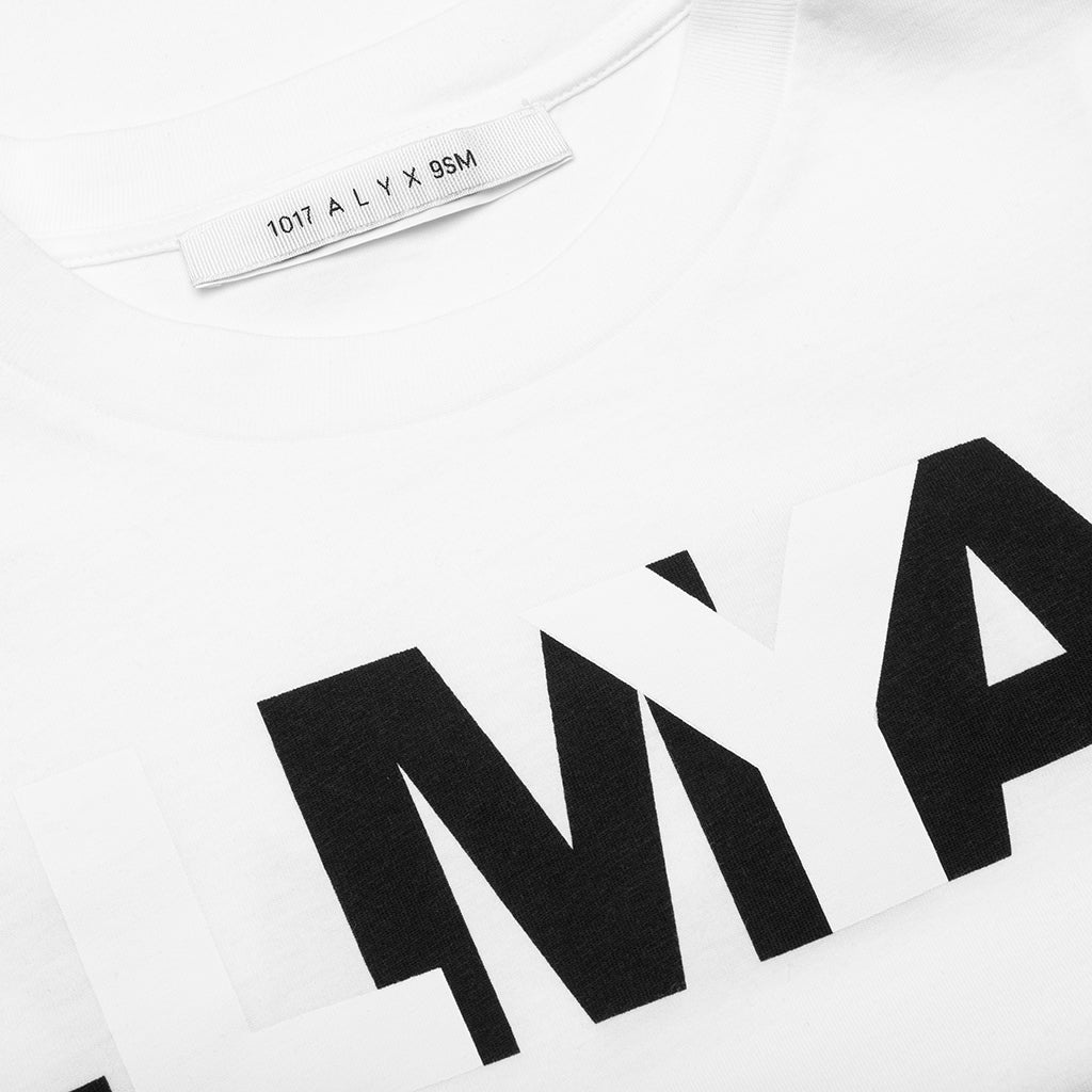 INVERTED LOGO S/S TEE - WHITE - 3
