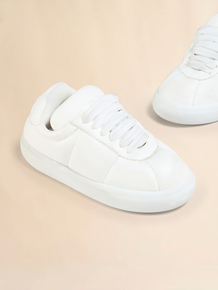 WHITE LEATHER BIGFOOT 2.0 SNEAKER - 5