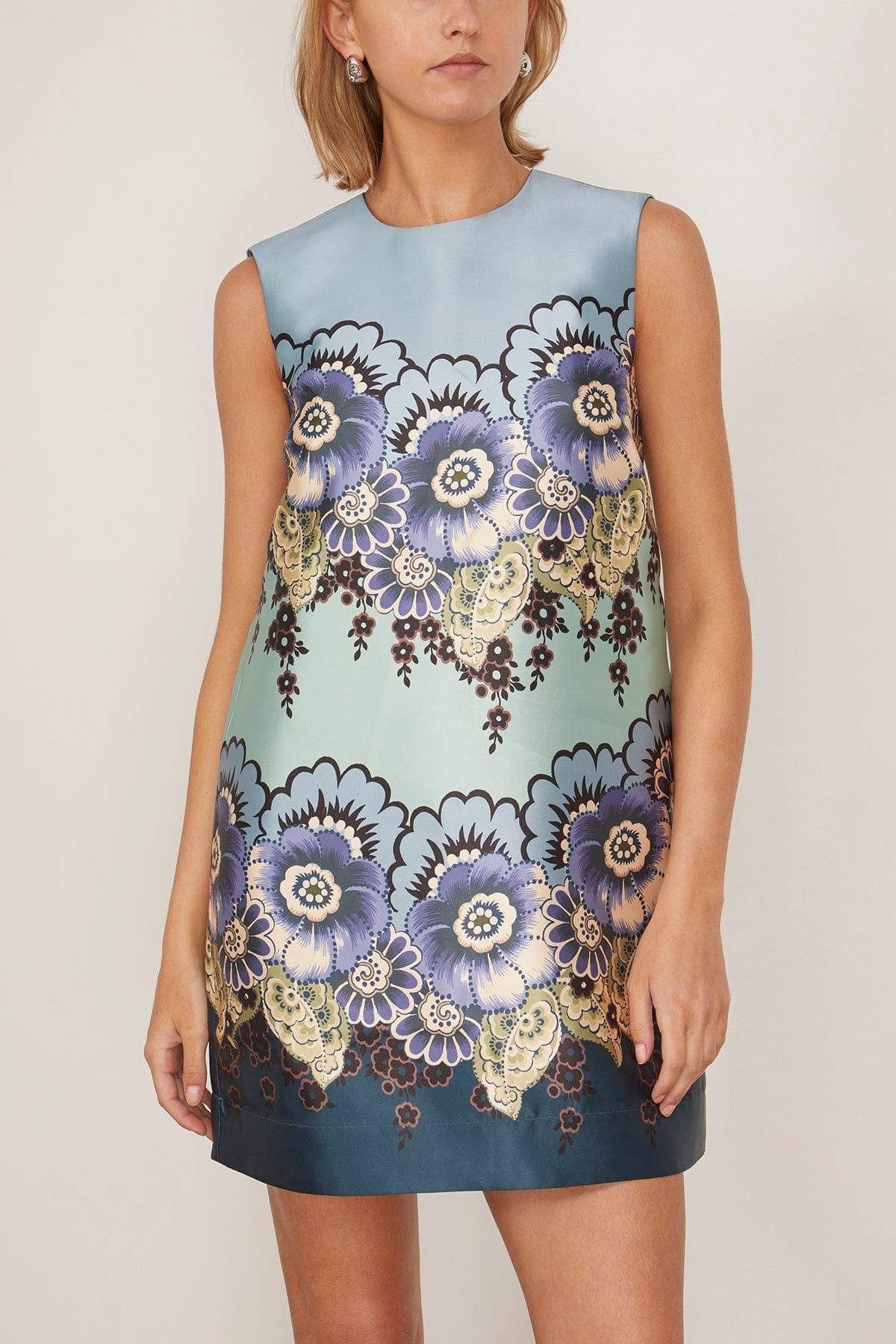 Madalena Mini Dress in Blue - 3