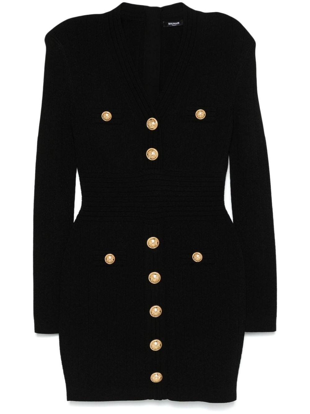 knitted mini dress - 1