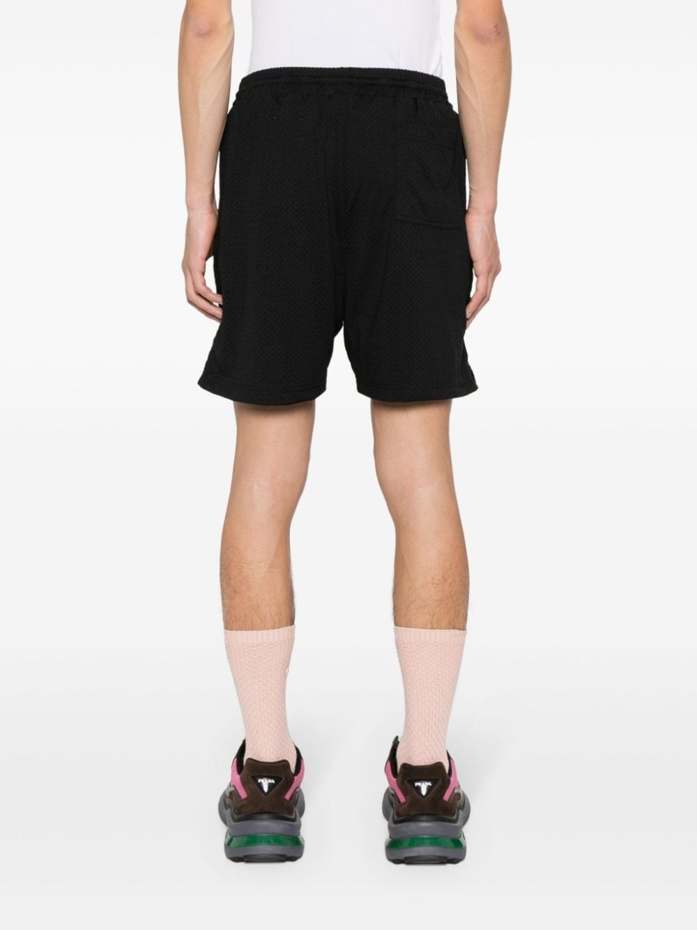 perforated-design shorts - 4