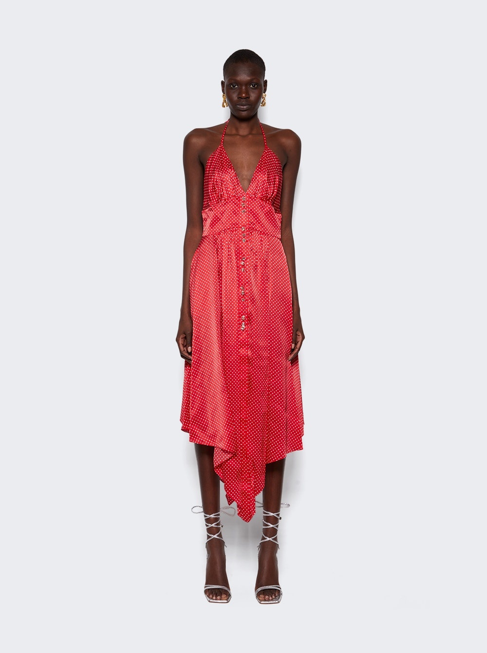 ALEXANDRE VAUTHIER Midi Dress Daring Red | thewebster