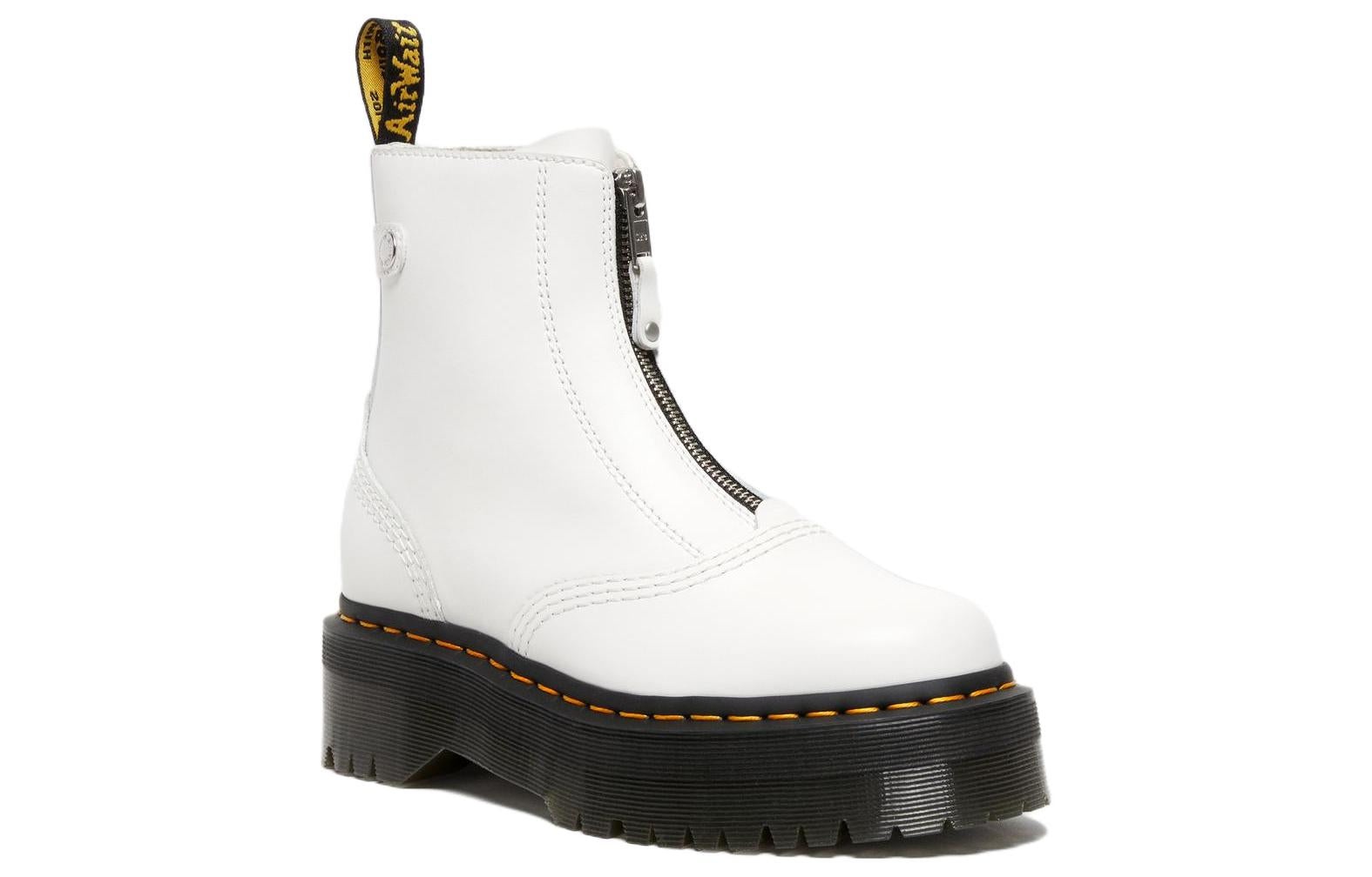 (WMNS) Dr. Martens Jetta Platform Boots 'White' 27656100 - 2