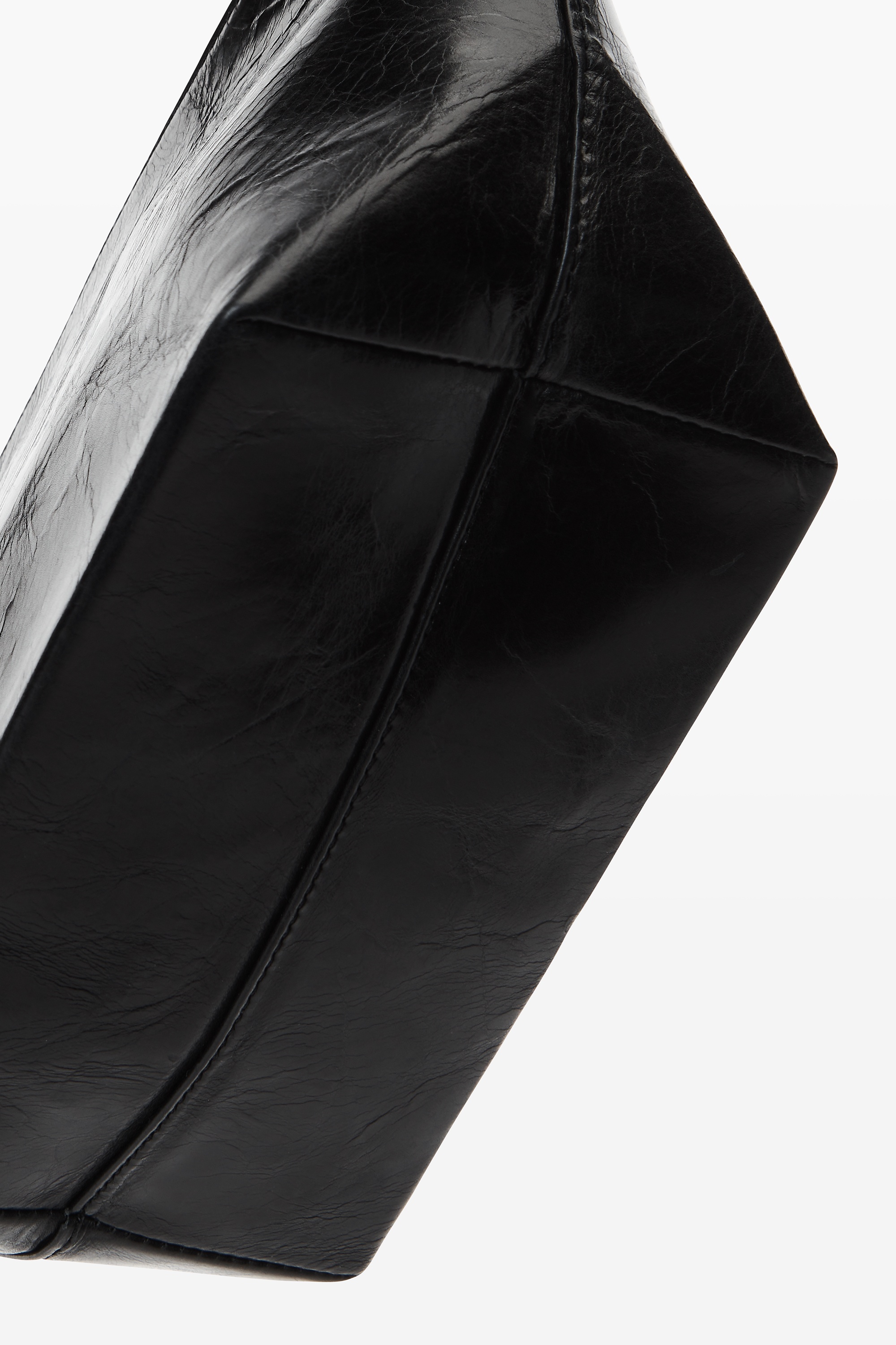 punch wristlet strap pouch in crackle patent leather - 6