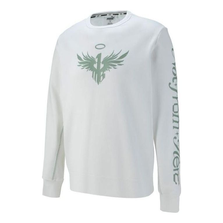 PUMA Long Sleeve Graphic T-Shirt 'White' 621966-02 - 1