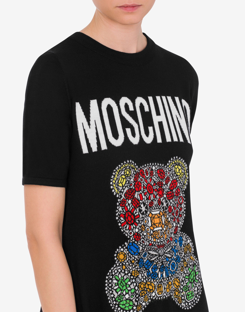 JEWEL TEDDY BEAR WOOL DRESS 4