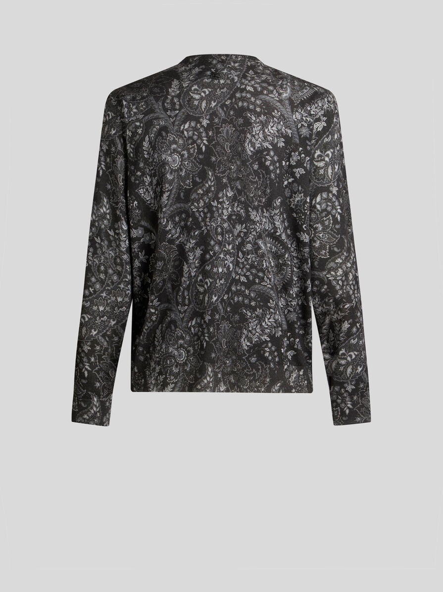 SWEATER WITH PAISLEY PRINT - 6