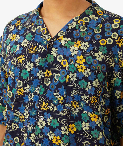 Blue Blue Japan WOVEN RAYON "CHIRIMEN"  "CHIYOGAMI-SAKURA" SS SHIRT outlook