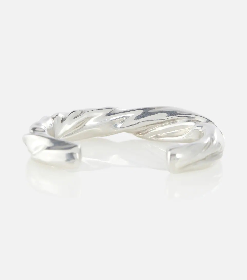 Twisted sterling silver bracelet - 2
