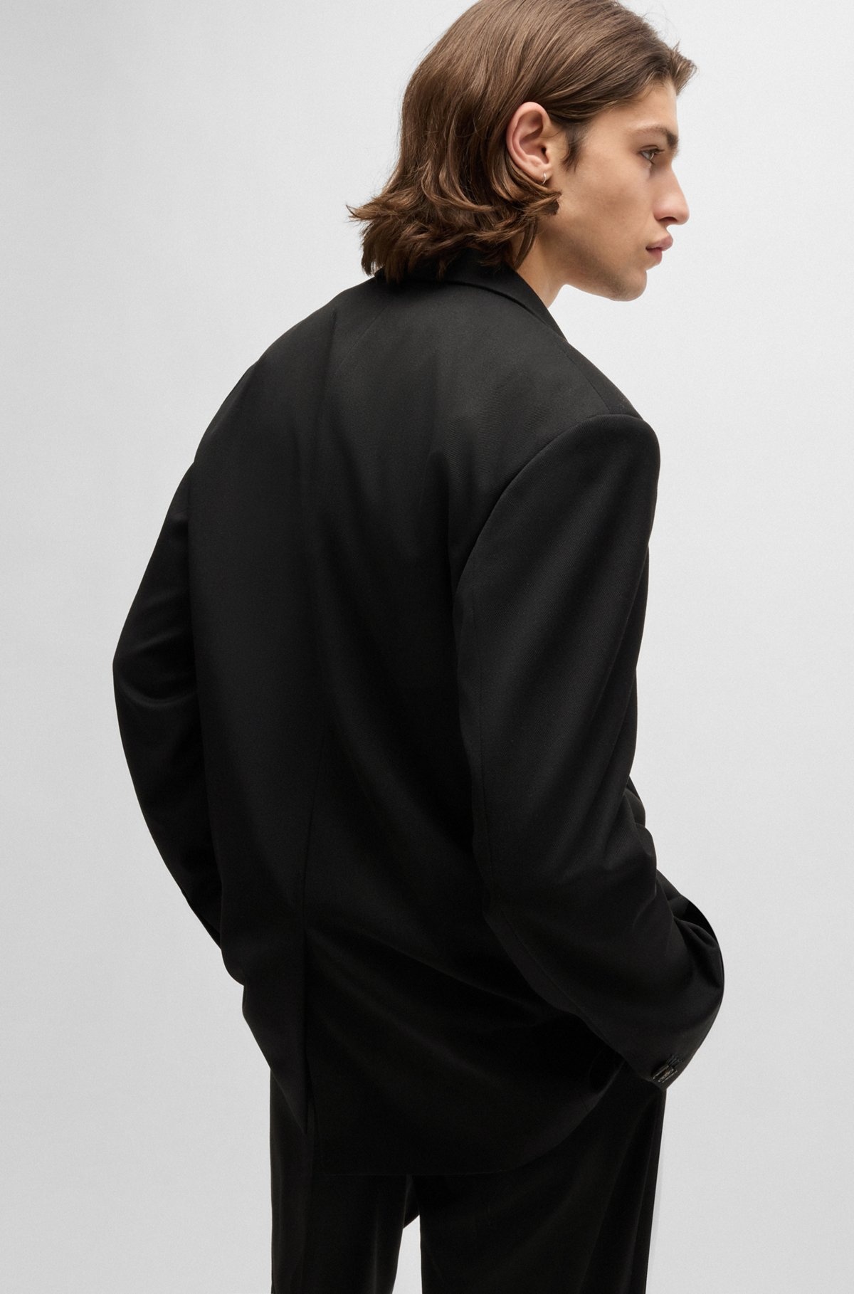 MODERN-FIT ALL-GENDER JACKET IN STRETCH FABRIC - 6